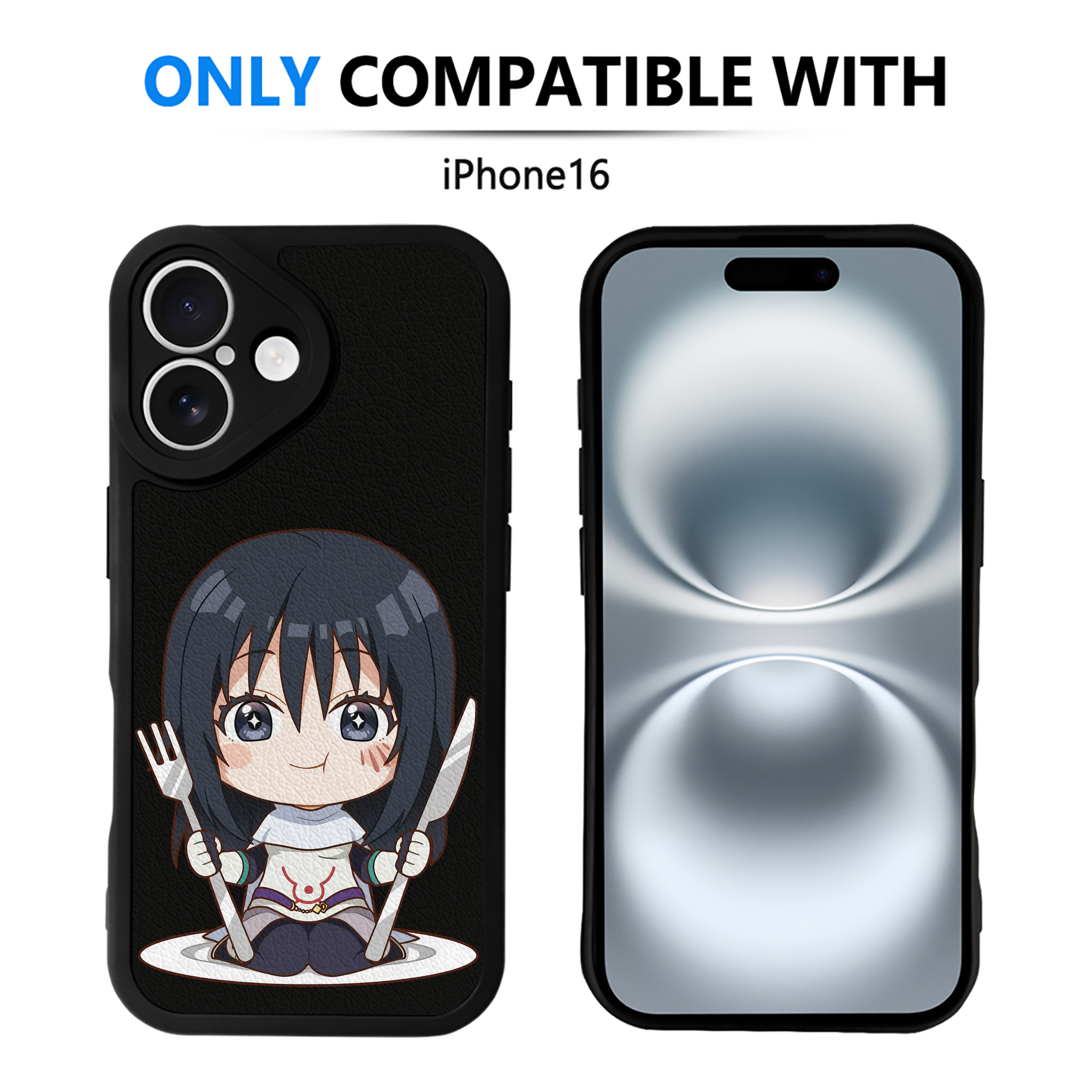 （画像用） 転スラ Regarding Reincarnated to Slime 【iPhone 16シリーズ対応】シリコンスマホケース（レザー調） 材質：シリコン